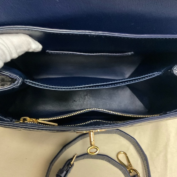 Louis Vuitton Dark Blue Alligator Satchel - Picture 11 of 16